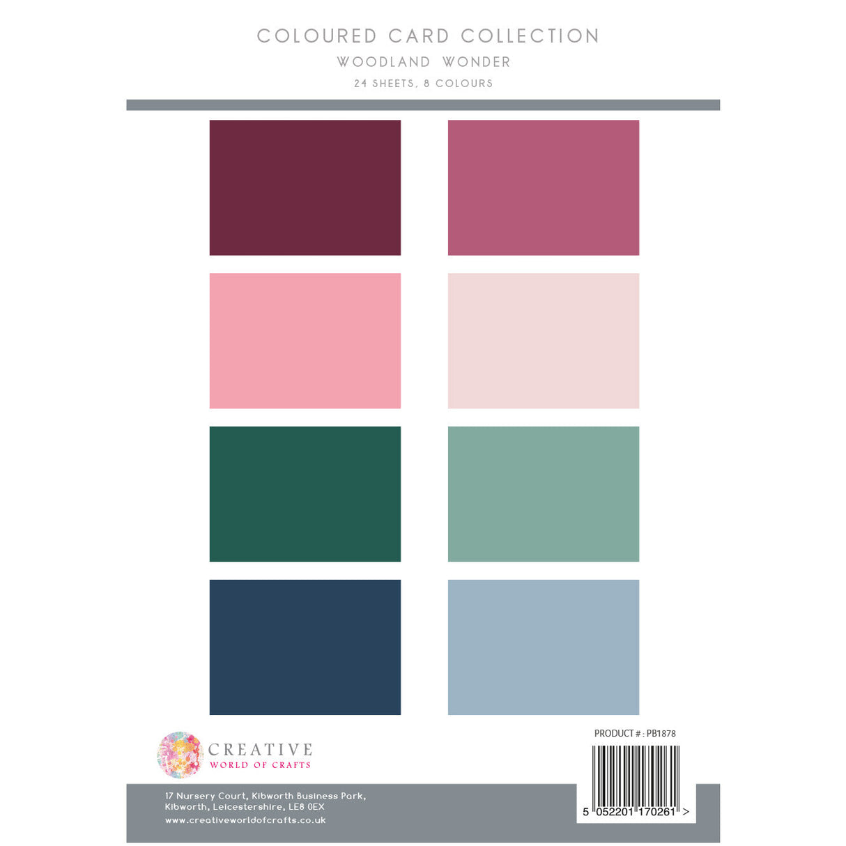 The Paper Boutique Woodland Wonder Colour Card Collection