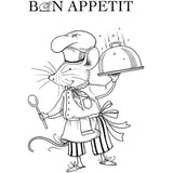 Pink Ink Designs Chef Mouse A7 Clear Stamp