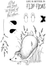 Pink Ink Designs Groundhog Day 6 in x 8 in Clear Stamp Set