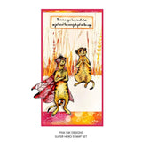 Pink Ink Designs Super Hero 6 in x 8 in Clear Stamp Set