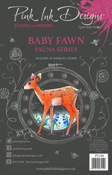 Pink Ink Designs Fawn 6 in x 8 in Clear Stamp Set