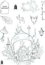 Pink Ink Designs Shine A Light 6 in x 8 in Clear Stamp Set