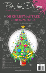 Pink Ink Designs Oh Christmas Tree 6 in x 8 in Clear Stamp Set