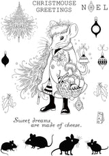 Pink Ink Designs Mouserella 6 in x 8 in Clear Stamp Set