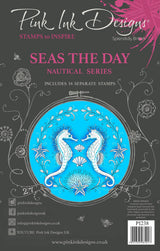 Pink Ink Designs Seas The Day 6 in x 8 in Clear Stamp Set