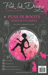 Pink Ink Designs Puss In Boots 6 in x 8 in Clear Stamp Set