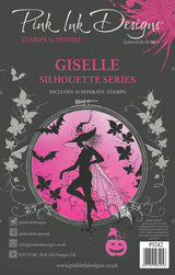 Pink Ink Designs Giselle 6 in x 8 in Clear Stamp Set