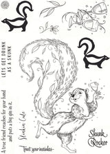 Pink Ink Designs Stinkin' Cute 6 in x 8 in Clear Stamp Set