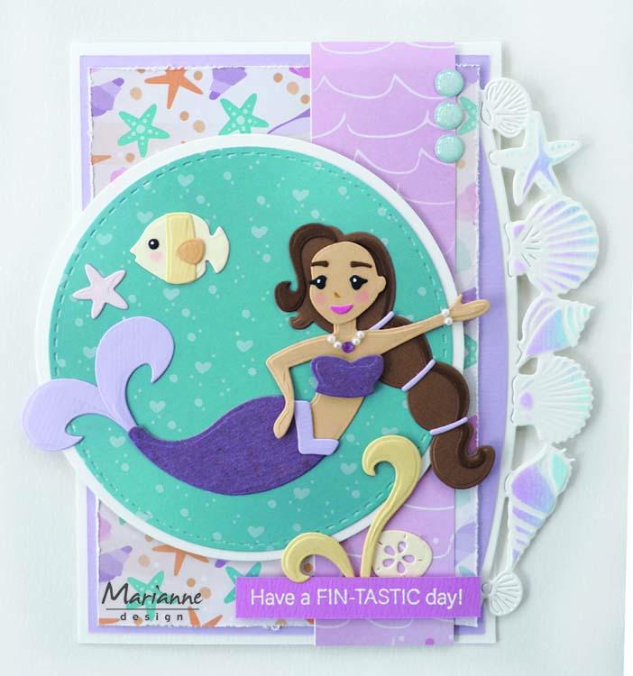 Marianne Design A5 Pretty Paper Bloc Sea Sparkle Sea Sparkle