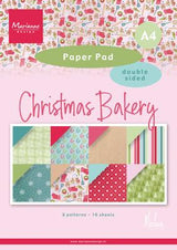Marianne Design A4 Paper Pad - Christmas Bakery by Marleen
