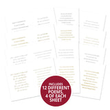 Perfect Verses Foiled Paper Pad - Birthdays