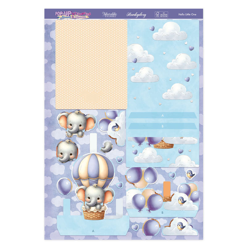 Pop-Up Stepper Card - Hello Little One