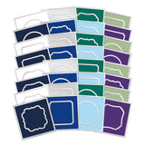 Festive Square Pocket Pad Apertures - Stunning Silver