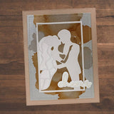 Wedding Kiss Frame Metal Cutting Die 21237