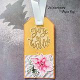 Joy To The World Layered Script Metal Cutting Die 30222