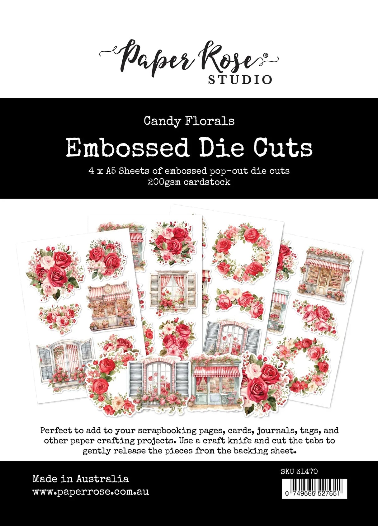 Candy Florals Embossed Die Cuts 31470