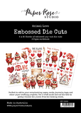 Animal Love Embossed Die Cuts 31629