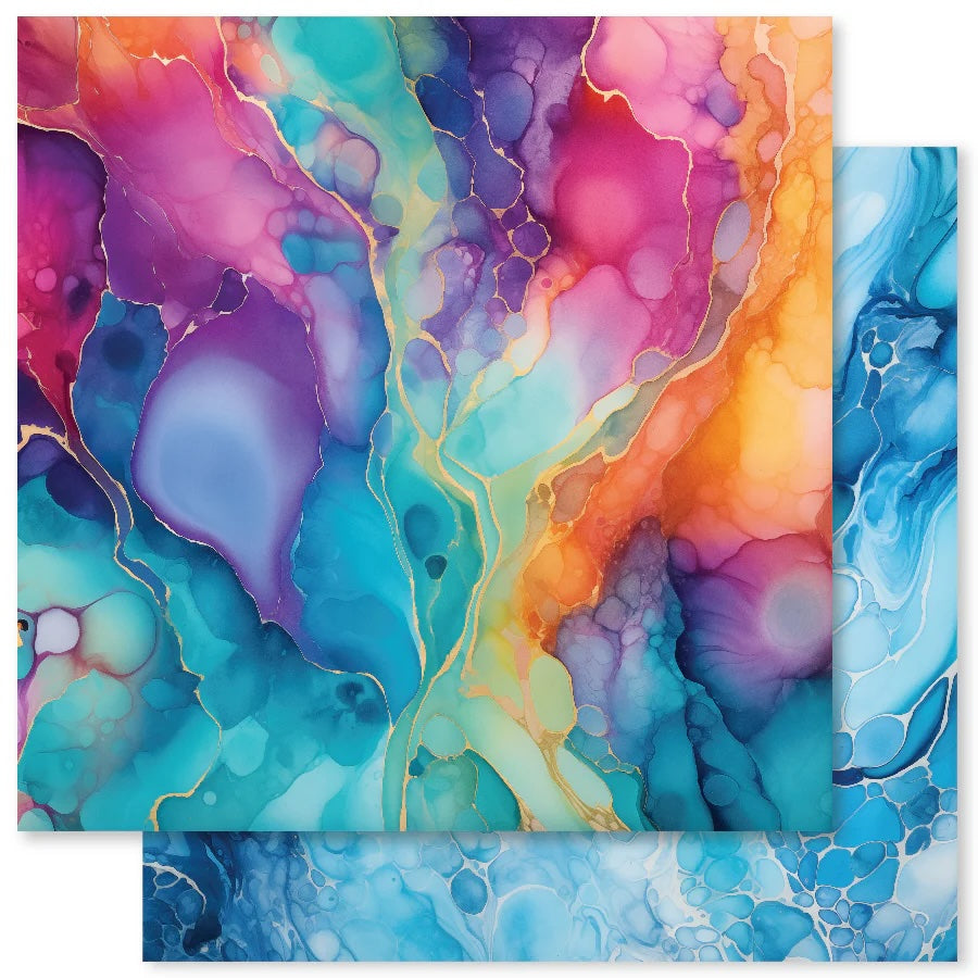 Inky Colour F 12x12 Paper (12pc Bulk Pack) 31893