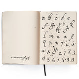 Ciao Bella Clear Stamp Set 4"x6" Moonlight Lowercase Alphabet