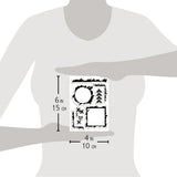 Ciao Bella Clear Stamp Set 4"x6" Grunge Frames and Borders