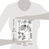 Ciao Bella Clear Stamp Set 6"x8" Walk In Paris
