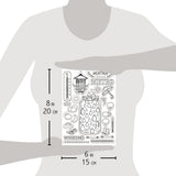 Ciao Bella Clear Stamp Set 6"x8" BuJo Weather