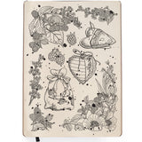 Ciao Bella Clear Stamp Set 6x8 Blackberries