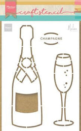 Craft Stencil Champagne by Marleen