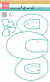 Marianne Design Craft Stencil - Egg Cottage by Marleen