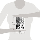 Ciao Bella Clear Stamp Set 4"x6" Attitude Is Everything
