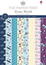 The Paper Tree Ocean World A4 Backing Papers