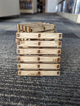 Laser Cut Pallet Coaster Set