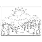 Picture Embossing Folder Summer Flowers