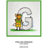 Pink Ink Designs Golf Mouse A7 Clear Stamp