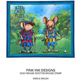 Pink Ink Designs Golf Mouse A7 Clear Stamp