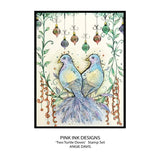 Pink Ink Designs Two Turtle Doves 6 in x 8 in Clear Stamp Set