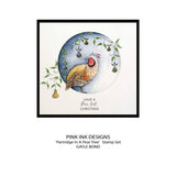 Pink Ink Designs Partridge In A Pear Tree 6 in x 8 in Clear Stamp Set