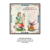 Pink Ink Designs Dance With Fairies 6 in x 8 in Clear Stamp Set