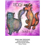 Pink Ink Designs Jeeves & Woofster A5 Clear Stamp Set
