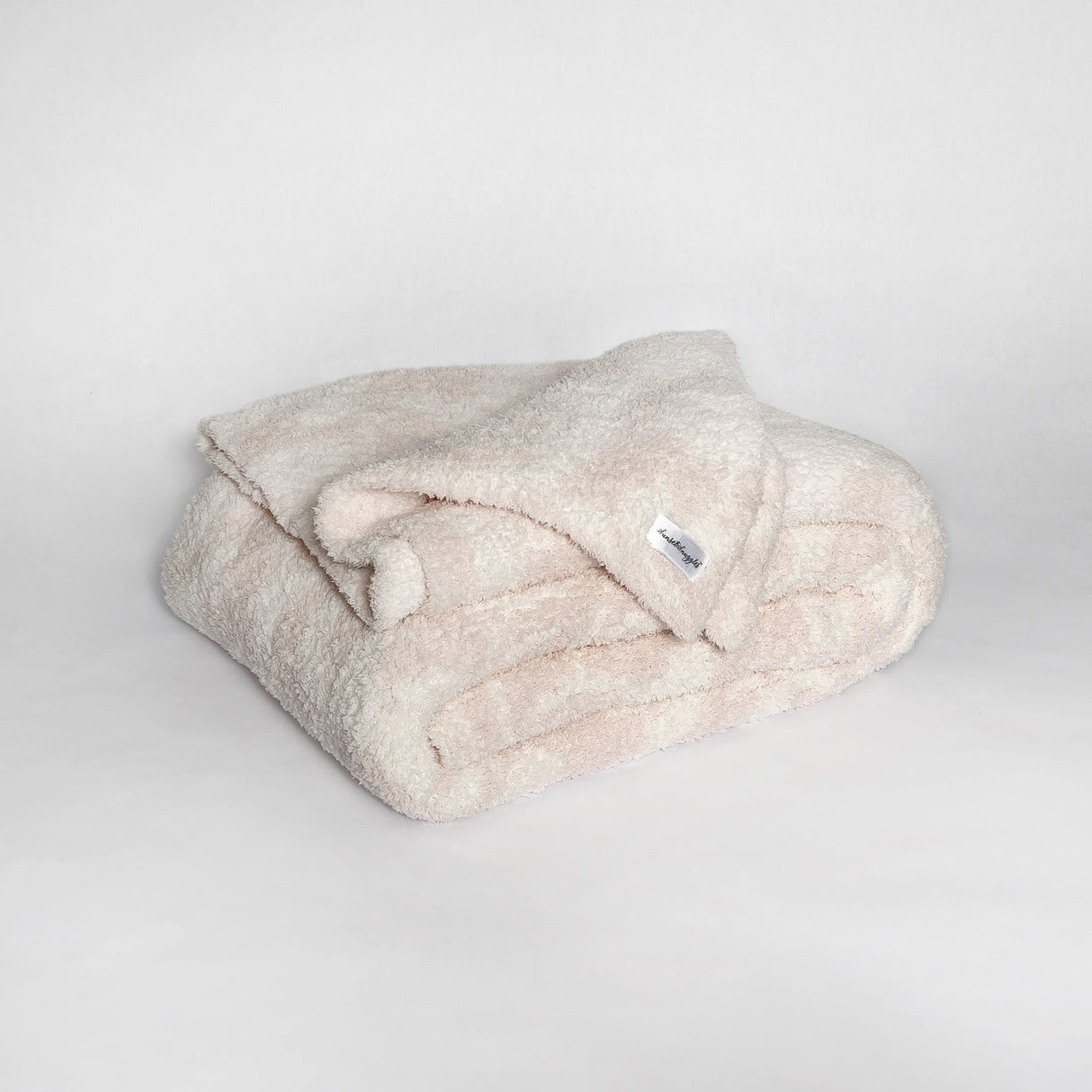 Primrose Pink and Soft White Vintage Floral Print Extended Throw