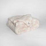Primrose Pink and Soft White Vintage Floral Print Extended Throw