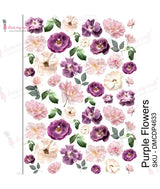Dress My Craft Transfer Me - Purple Flowers