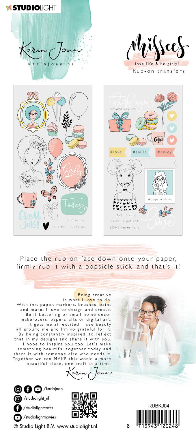 Karin Joan Rub on Sticker Missees Collection 110x210mm nr.04