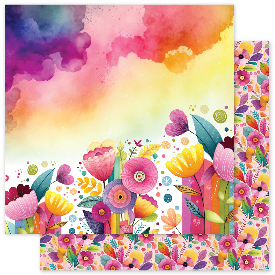 Rainbow Village Basics D 12x12 Paper (12 pc Bulk Pack) 35334