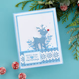 Santa Hugs Etched Dies from the Holiday Hugs Collection by Stampendous