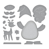 Santa Hugs Etched Dies from the Holiday Hugs Collection by Stampendous