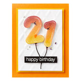 Birthday Balloons Etched Dies from the Monster Birthday Collection