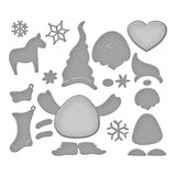 Gnome Hugs Etched Dies from the Holiday Hugs Collection by Stampendous