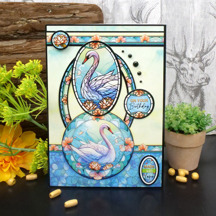 Stained Glass Wonderful Wildlife Luxury Topper Collection