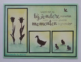 Clear Stamp Silhouette Duck With Chicks